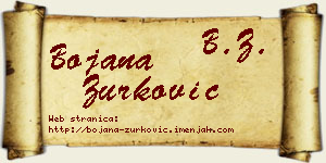 Bojana Zurković vizit kartica